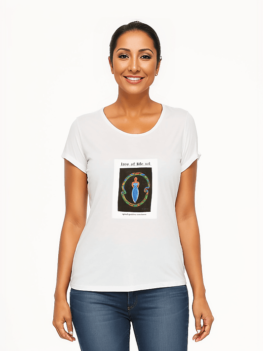 Tree of Life Co. Spiral Goddess Poster Woman's T-shirt, 100% Organic Cotton