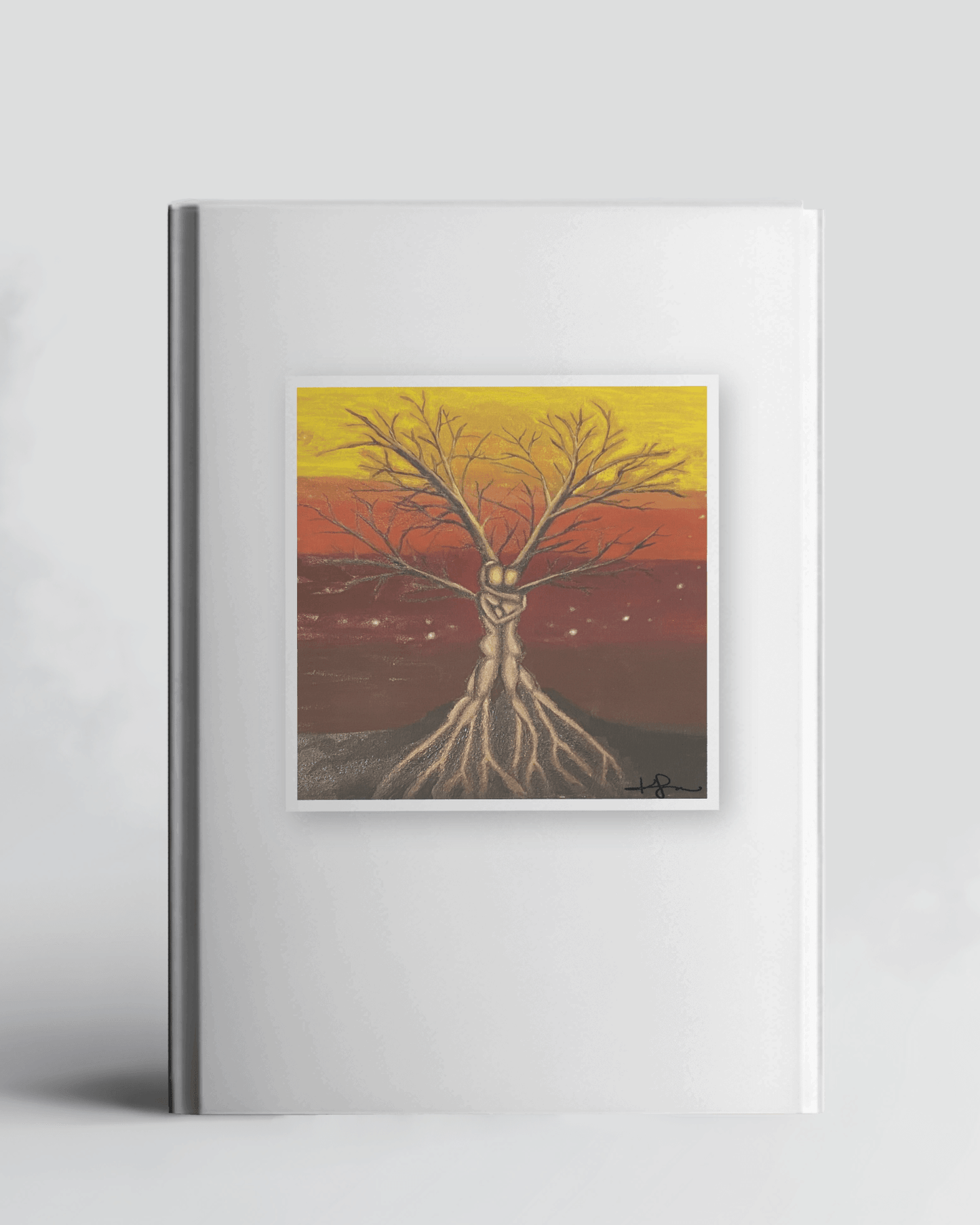 Tree of Life Premium Square Sticker, 9cm