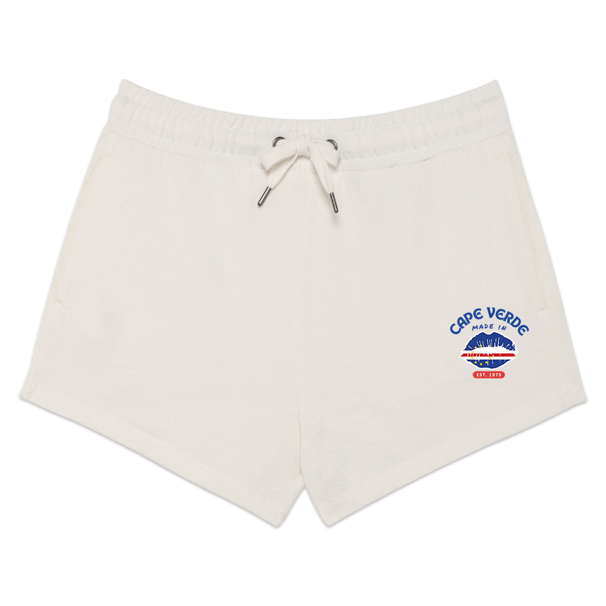 Made in Cape Verde Woman's Shorts Made in Portugal, 100% Organic Cotton - Tree of Life Art