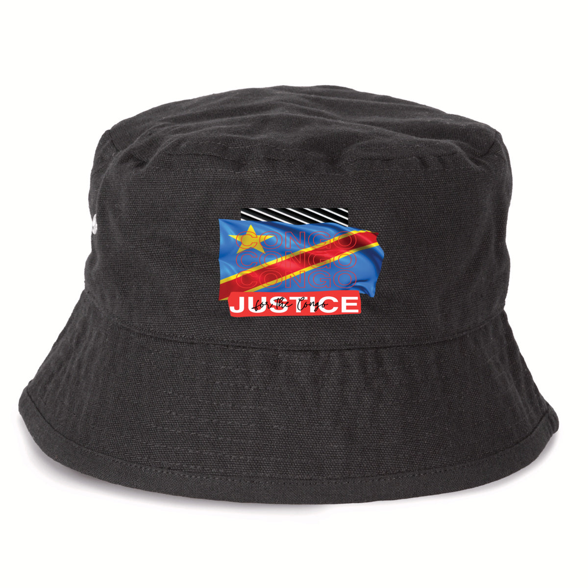 Justice for Congo Bucket Hat - 100% Recycled Cotton Premium | Tree of Life Art - Tree of Life Art