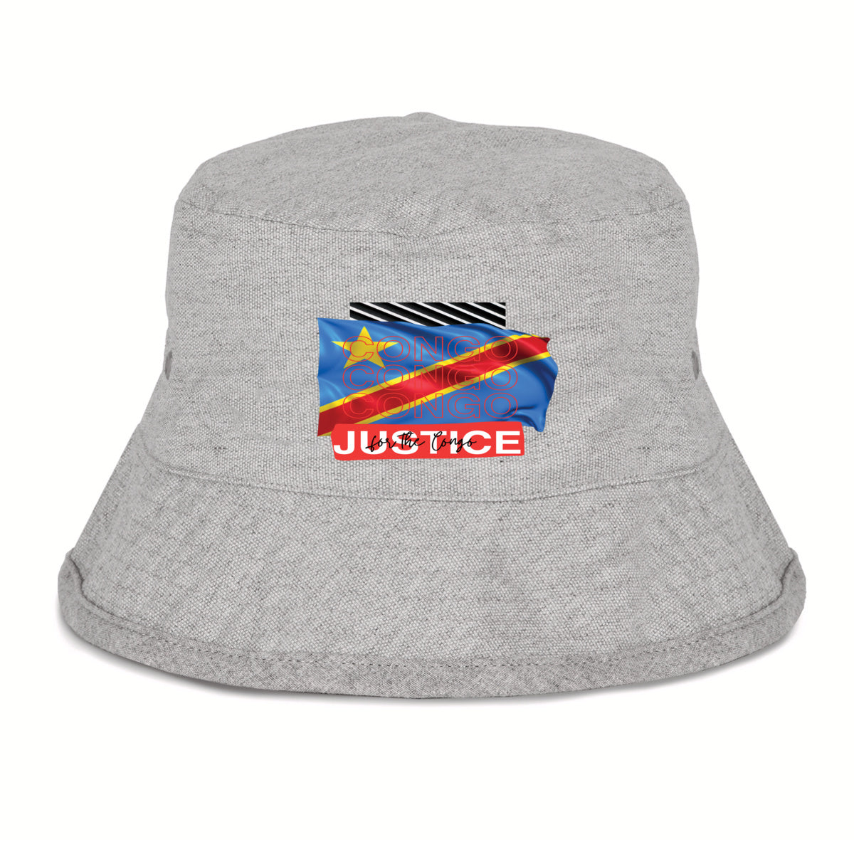 Justice for Congo Bucket Hat - 100% Recycled Cotton Premium | Tree of Life Art - Tree of Life Art