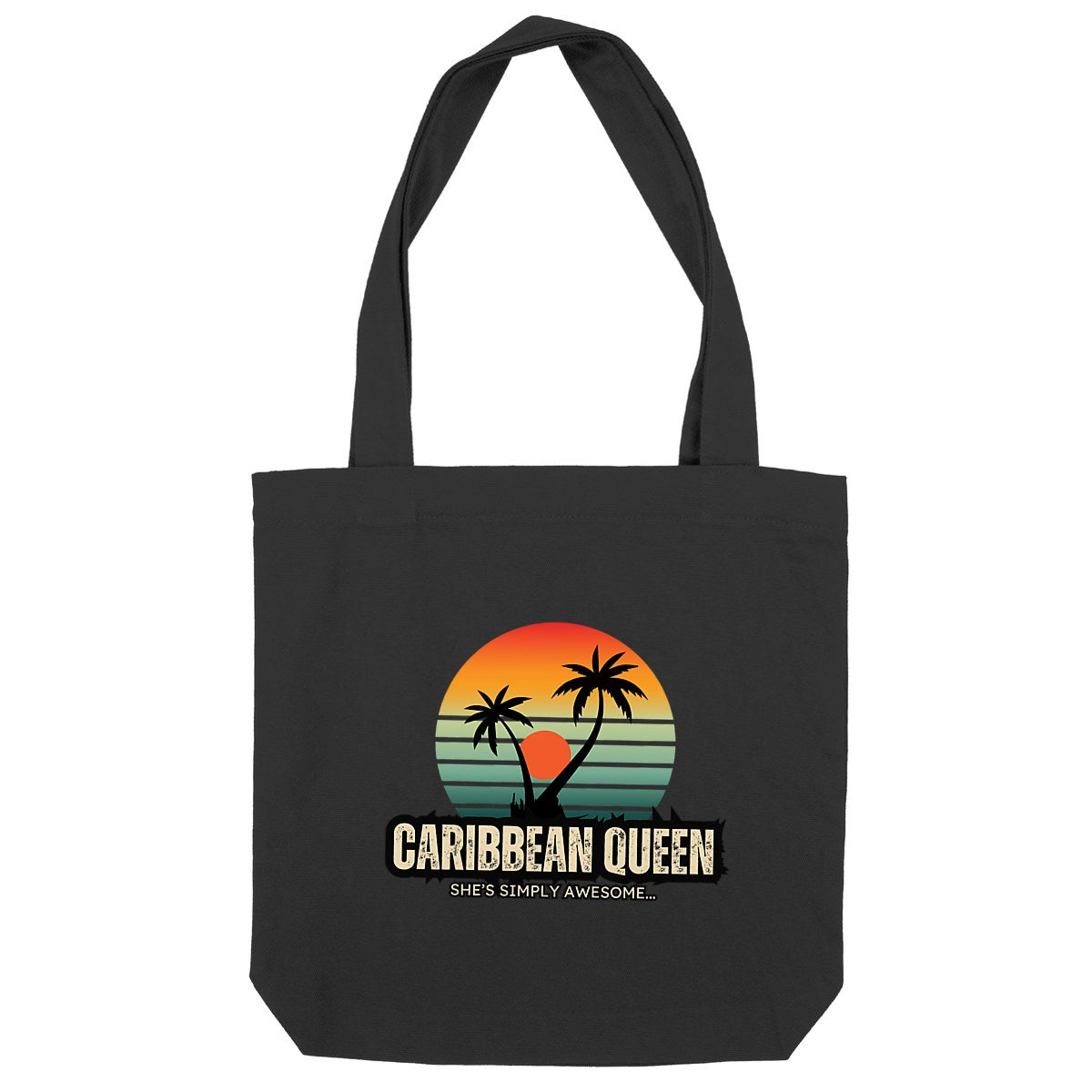 Caribbean Queen Premium Plus Heavy Totebag - Recycled Cotton Heavyweight | Tree of Life Art - Tree of Life Art