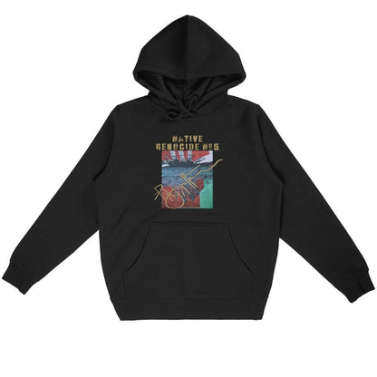 Native Genocide #5 Premium Lightweight Straight Cut Unisex Hoodie, designed by Tree of Life Art, combines comfort with a commitment to raising awareness for indigenous issues.