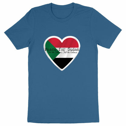 Peace for Sudan Premium 100% Organic Cotton Unisex Tshirt | Tree of Life Art - Tree of Life Art