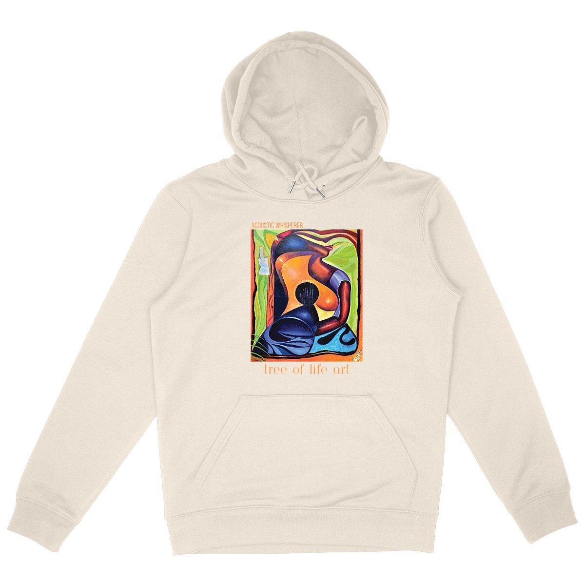 Acoustic Whisperer premium unisex hoodie, heavyweight medium fit, offered by Tree of Life Art, perfect for versatile, durable wear.