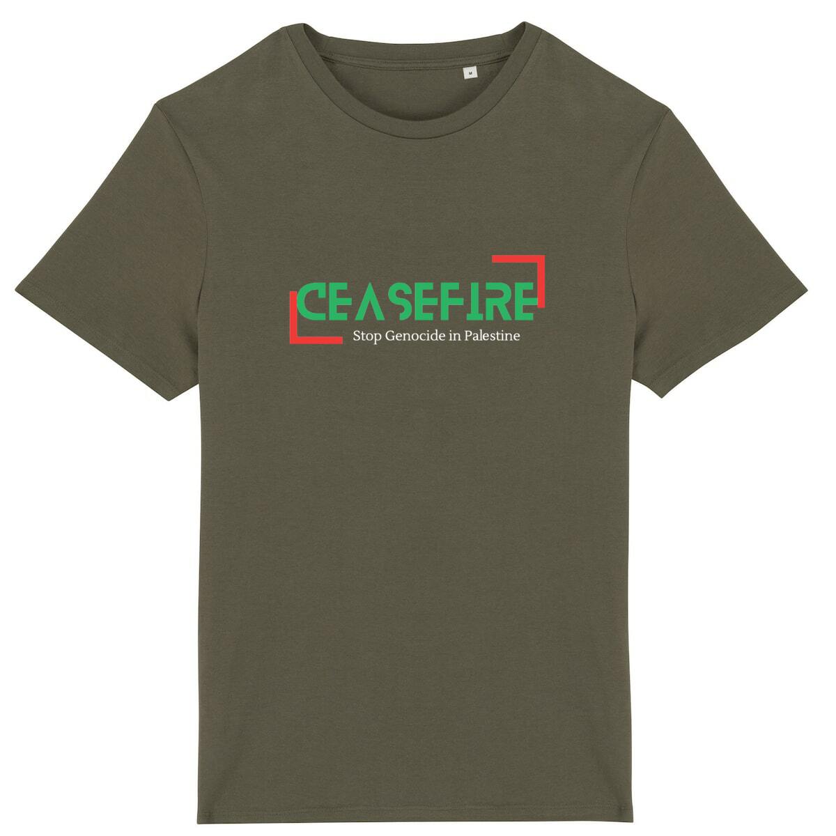 Ceasefire in Palastine Premium Unisex Tshirt, Lightweight 100% Organic Cotton