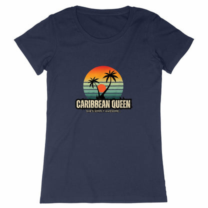 Caribbean Queen  Premium 100% Organic Cotton Woman's Tshirt