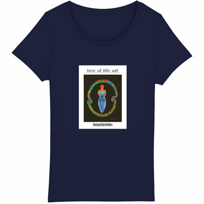 Tree of Life Co. Spiral Goddess Poster Woman's T-shirt, 100% Organic Cotton