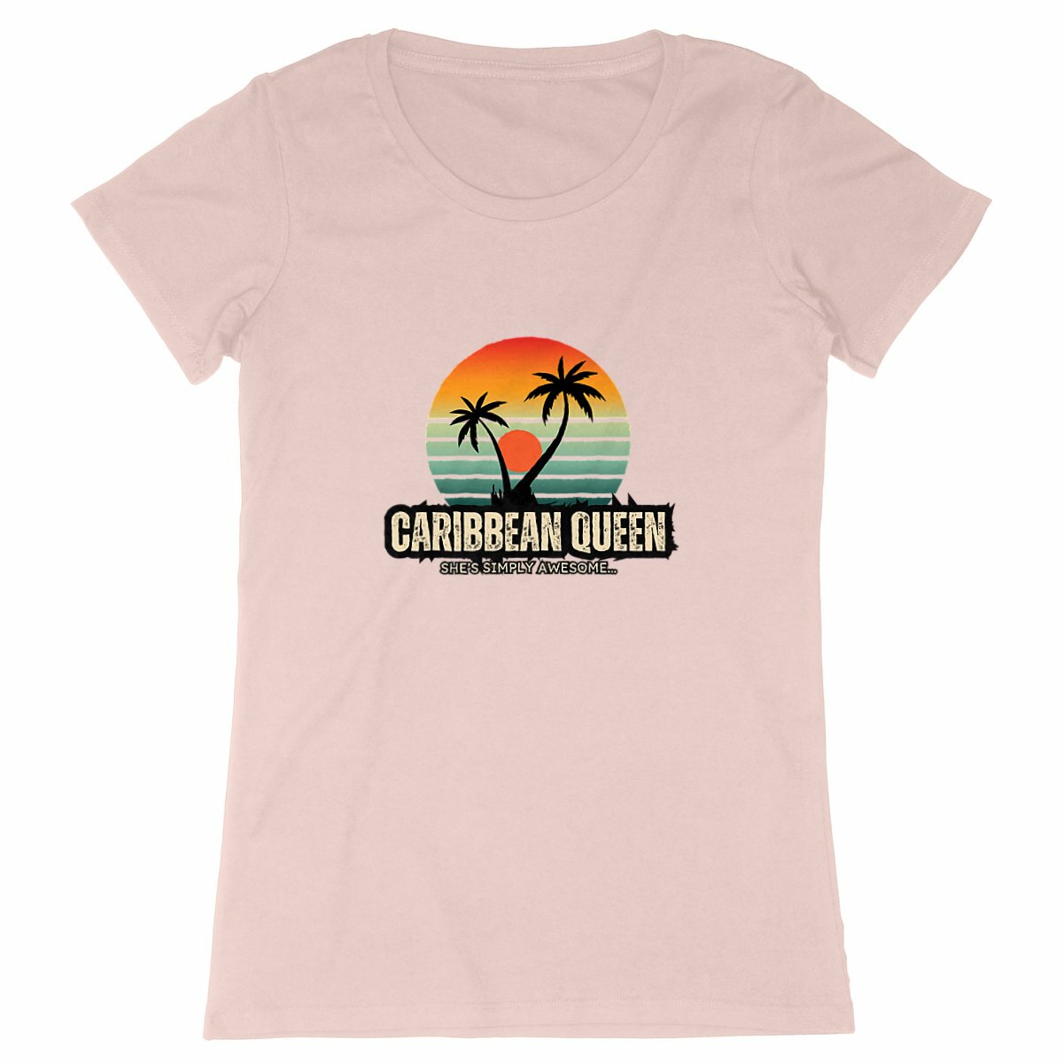 Caribbean Queen  Premium 100% Organic Cotton Woman's Tshirt