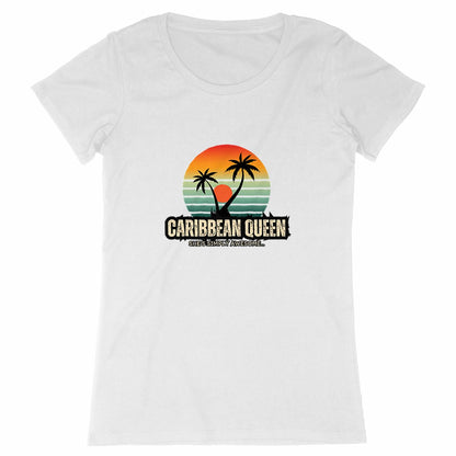 Caribbean Queen  Premium 100% Organic Cotton Woman's Tshirt