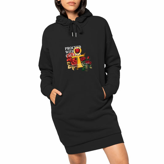 Ancestors Premium 100% Organic Cotton Woman's Hoodie Dress | Tree of Life Art - Tree of Life Art