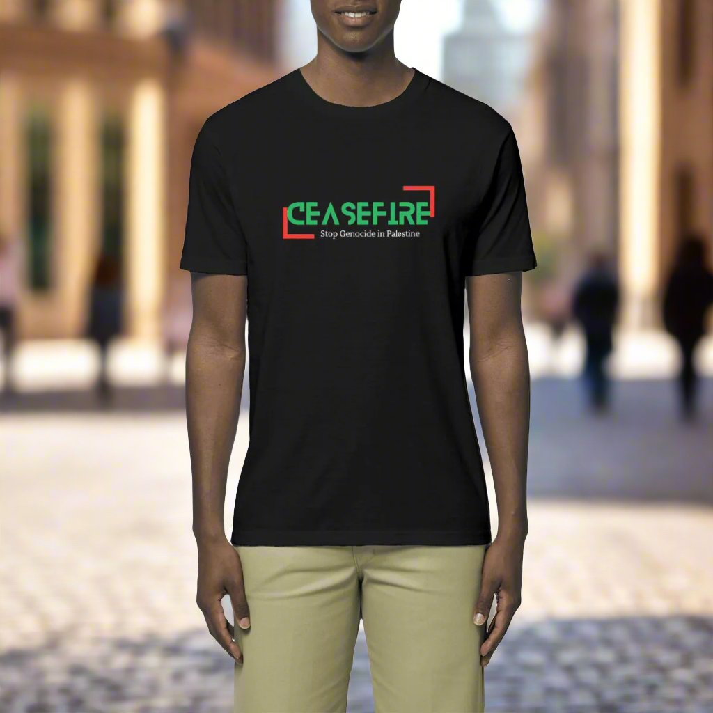 Ceasefire in Palastine Premium Unisex Tshirt, Lightweight 100% Organic Cotton