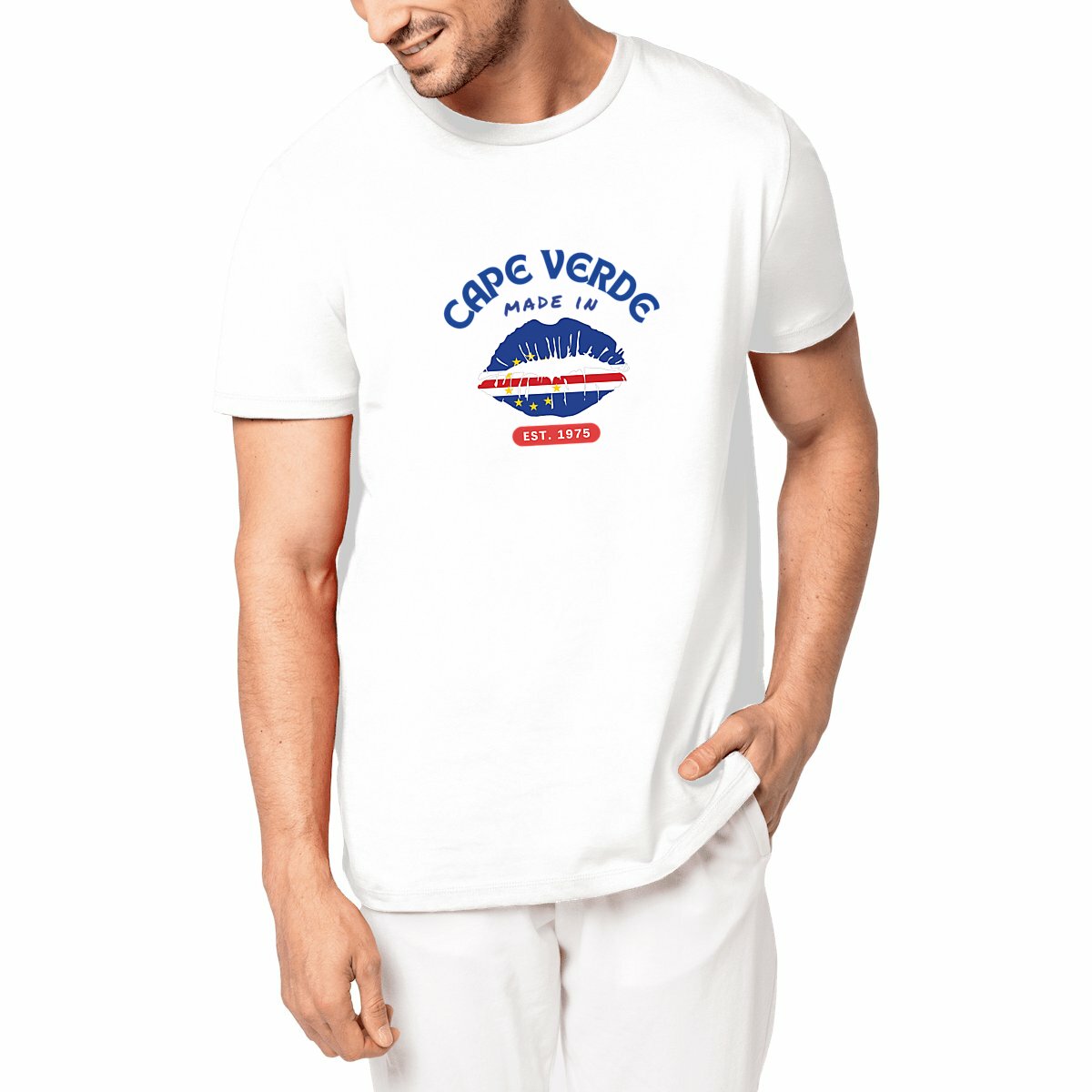 Made in Cape Verde Unisex Tshirt - Made in Portugal, Organic Cotton Premium - Tree of Life Art