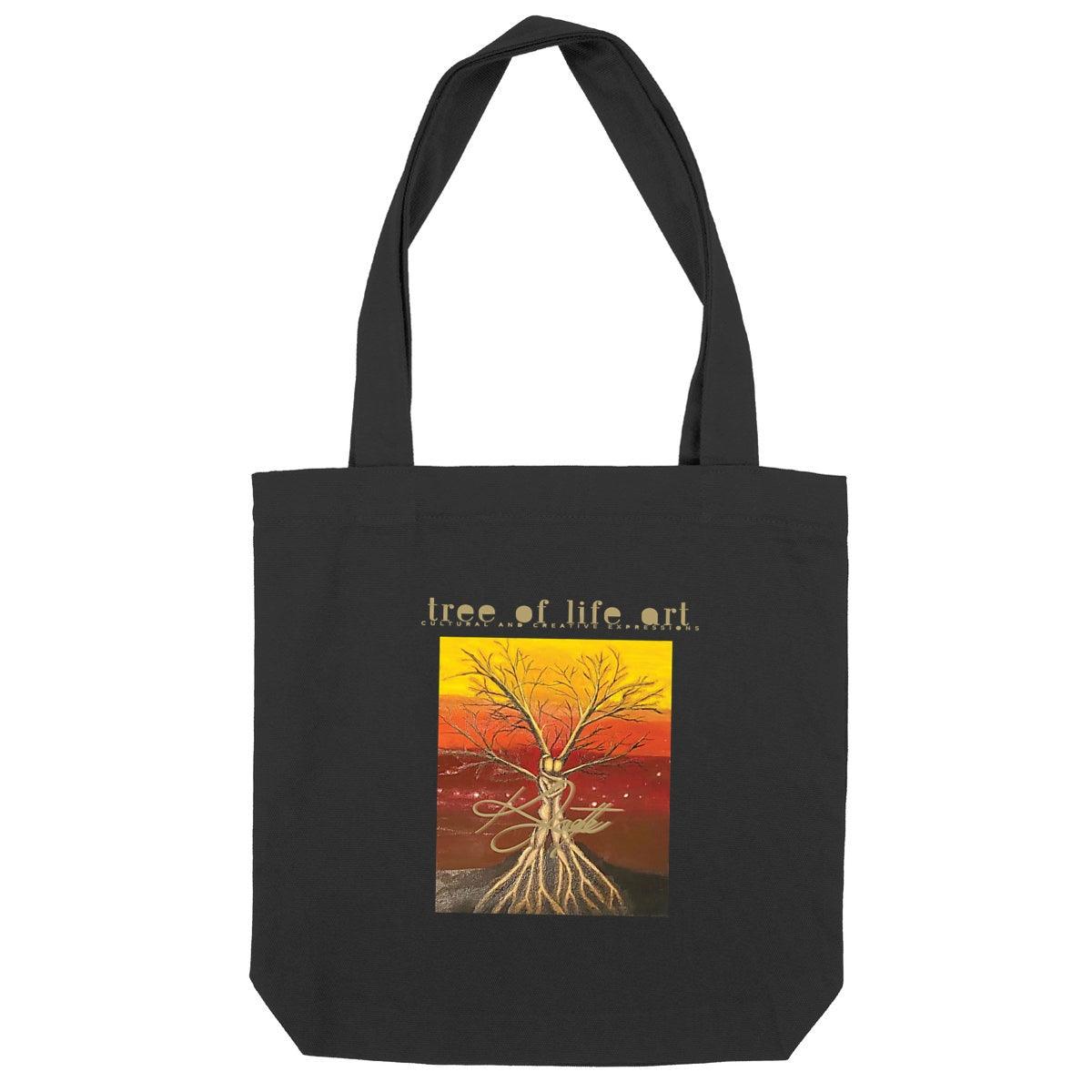 Tree of Life Premium Heavyweight Totebag, crafted from recycled materials, designed by Tree of Life Art, offers durability and sustainability