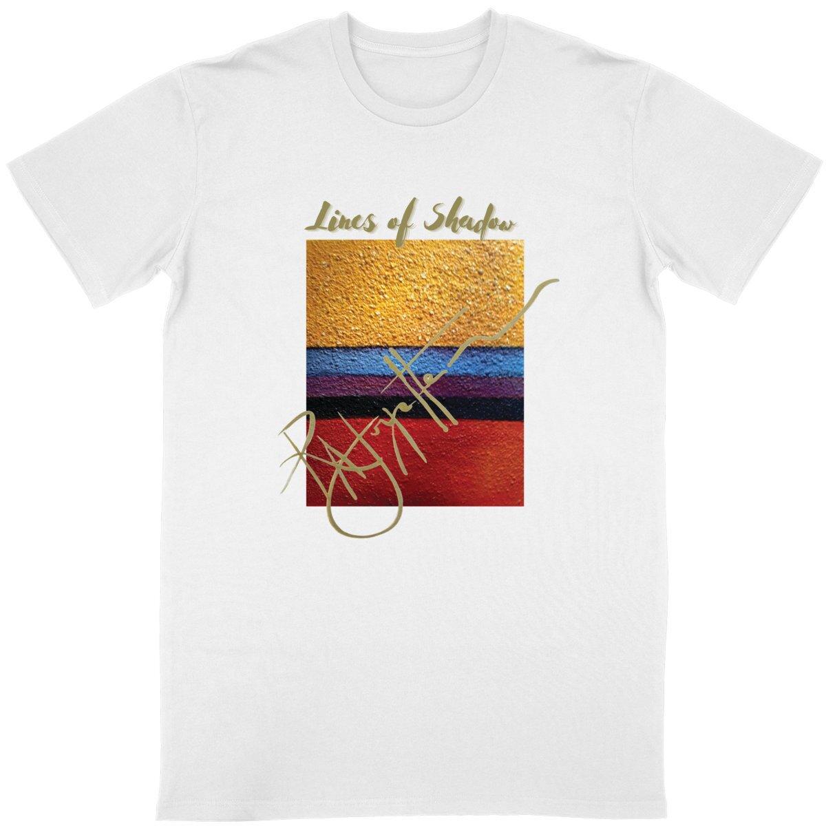 Lines of Shadow Unisex T-shirt, made from 100% organic cotton, designed by Tree of Life Art, combines environmental responsibility with artistic flair.